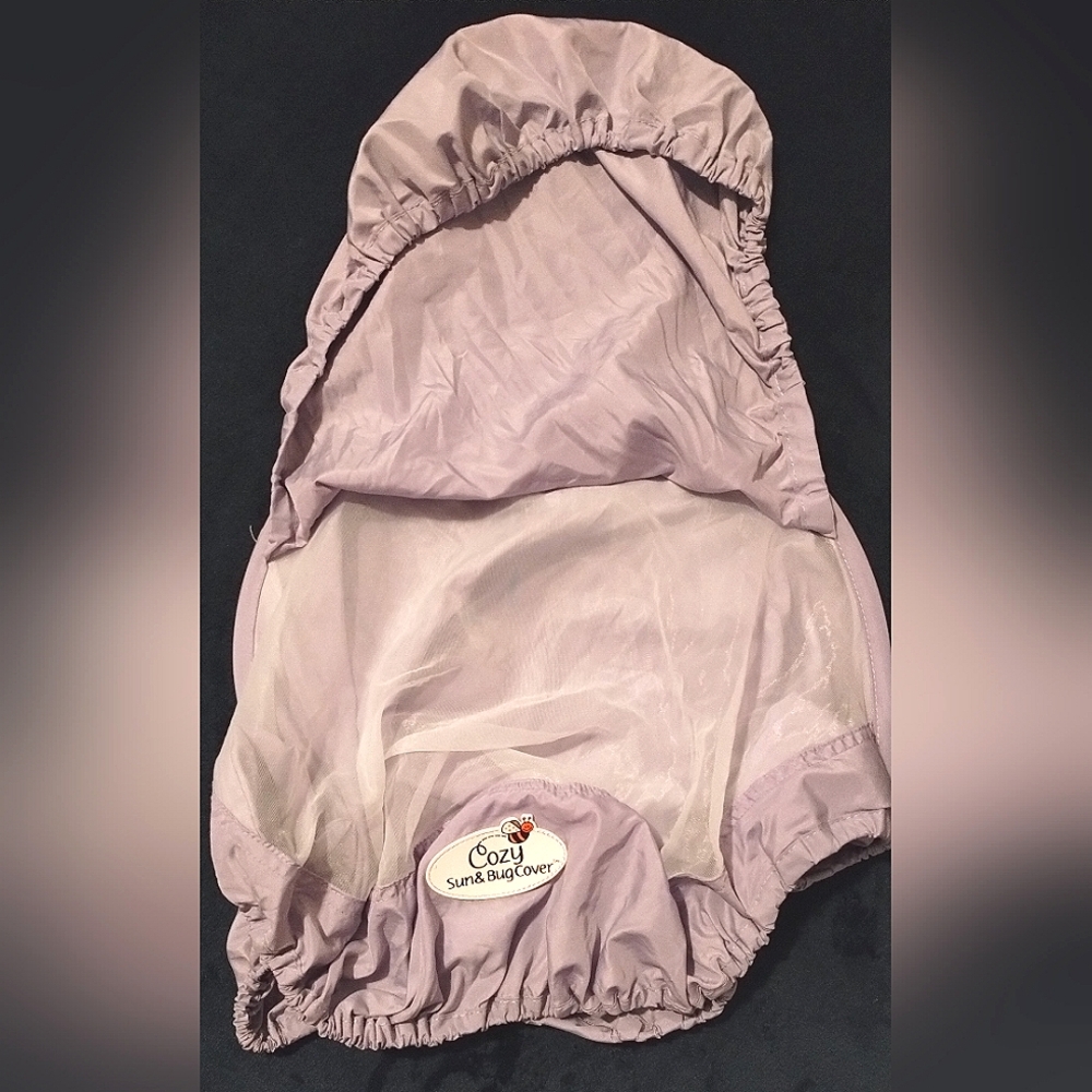 Infant car seat sun and bug cover